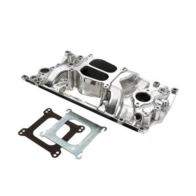 Assault Racing Products - SBC Chevy Dual Plane Polished Aluminum Intake Manifold for Vortec 350 Heads - Image 5