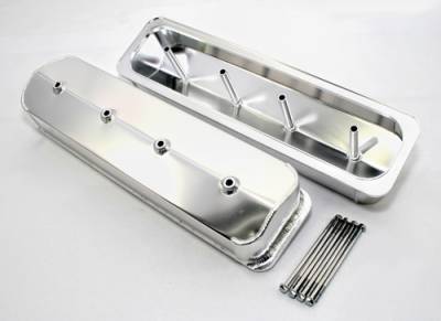 Assault Racing Products - SBC Chevy Fabricated Aluminum Valve Covers Center Bolt Vortec 305 5.0L 350 5.7L - Image 2