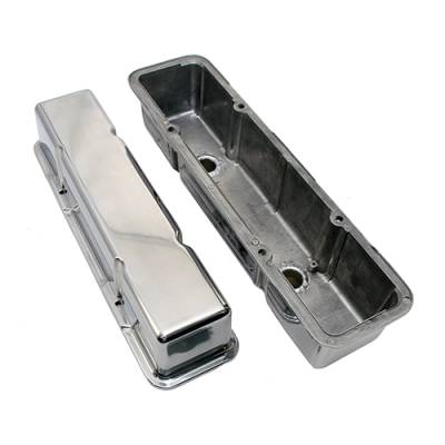 Assault Racing Products - SBC Chevy Polished Tall Aluminum Circle Track Valve Covers 350 400 Small Block - Image 3