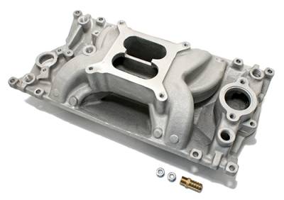 Assault Racing Products - SBC Small Block Chevy Vortec Air Gap Aluminum Intake Manifold 350 Satin - Image 2