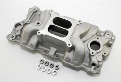 Assault Racing Products - SBC Small Block Chevy High Rise Dual Plane Aluminum Intake Manifold 350 383 - Image 2