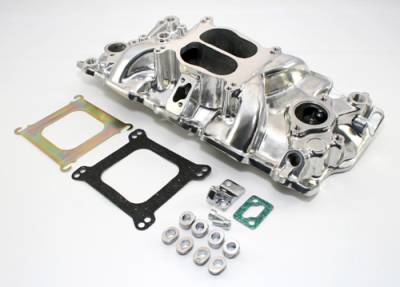 Assault Racing Products - SBC Small Block Chevy 350 327 307 Aluminum Intake Dual Plane Polished 1955-95 V8 - Image 2