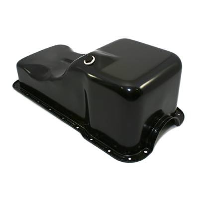 SBF Ford 302 Front Sump Oil Pan Black - Small Block Windsor 260 289 5.0 Mustang
