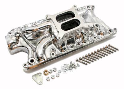 Assault Racing Products - Small Block 289 302 347 FORD Polished Aluminum Intake Manifold Dual Plane - Image 1