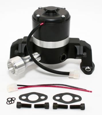 Assault Racing Products - Small Block Chevy 350 Electric High Volume Water Pump Powdercoated Black - Image 2