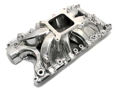Engine Components - Intakes - Assault Racing Products - Small Block Ford 351W Windsor Polished Aluminum Intake Manifold Single Plane