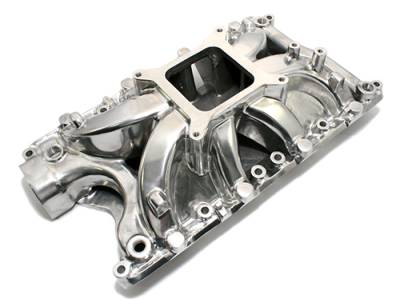 Assault Racing Products - Small Block Ford 351W Windsor Polished Aluminum Intake Manifold Single Plane - Image 1