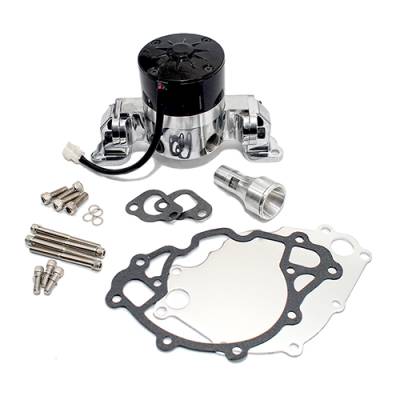 Assault Racing Products - Small Block Ford Chrome High Volume Performance Electric Water Pump SBF 289 302 - Image 2
