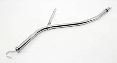 Transmissions, Rearends, & Gears  - Transmission Dipstick Tubes & Accessories - Assault Racing Products - TH400 GM Chevy Chrome Steel Transmission Dipstick Turbo 400 Trans 25" Length