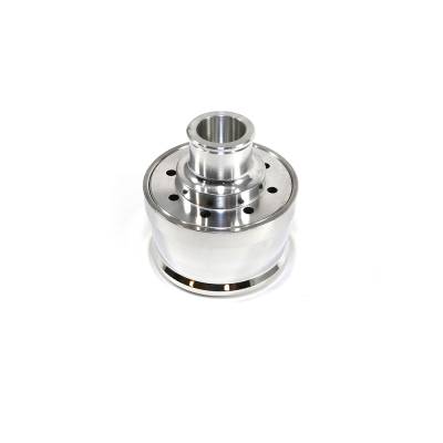 Smooth Top Polished Aluminum Push In Valve Cover Breather - Washable Filter