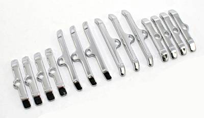 BBC Chevy Chrome Valve Cover Hold Down Tabs Spreader Bars - 396 402 427 454