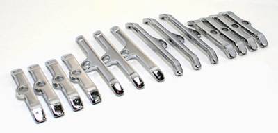 Assault Racing Products - BBC Chevy Chrome Valve Cover Hold Down Tabs Spreader Bars - 396 402 427 454 - Image 2