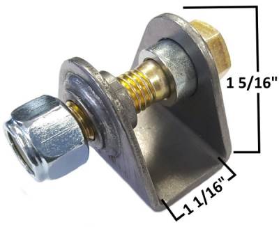 Single Lower Control Arm Shock Mount 1/8"; Steel 1/2"; Welded Bushing & Bolt Kit