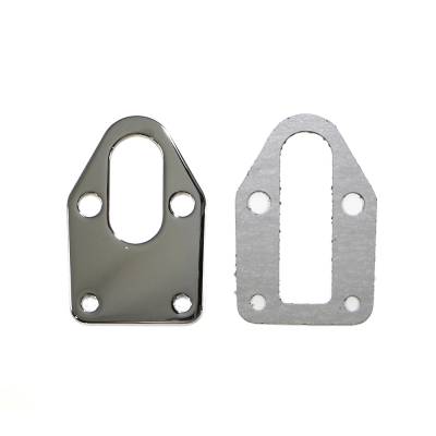 Assault Racing Products - Small Block Chevy Chrome Steel Fuel Pump Mounting Plate W/ Gasket SBC 350 400 - Image 2
