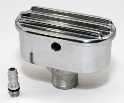 Assault Racing Products - Retro Finned Polished Aluminum PCV Valve Cover Breather Push In with Raised Fins - Image 2