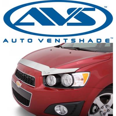 Auto Ventshade - AVS 622057 Aeroskin Bug Deflector Shield Chrome Protector 2012-2016 Chevy Sonic