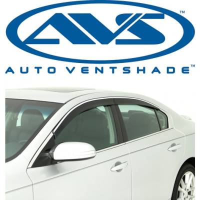Exterior  - Vent Visors  - Auto Ventshade - AVS 896004 Low-Profile Window Ventvisor 6-Piece Smoke 07-10 Subaru Impreza Sedan