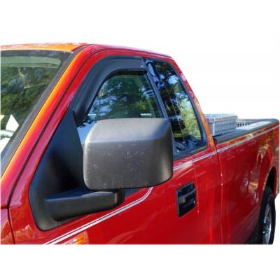Exterior  - Vent Visors  - Auto Ventshade - AVS 92326 Tape-On Window Ventvisors 2-Piece 2007-2014 Chevy Silverado Regular Cab