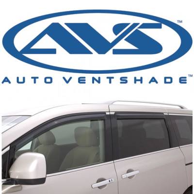 Exterior  - Vent Visors  - Auto Ventshade - AVS 94119 Tape-On Window Shades Ventvisors 4-Piece Smoke 1998-2003 Dodge Durango