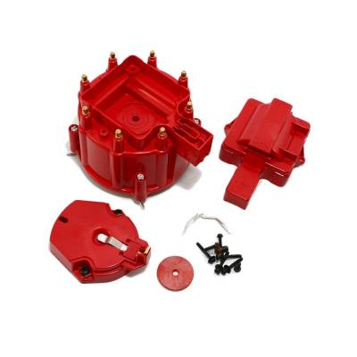 Chevy/GM HEI Red Distributor Cap Rotor Kit SBC 350 400 BBC 454 Chevy Ford Mopar