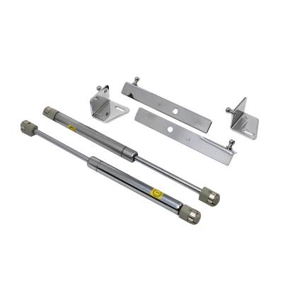 Ford Mustang 1979-1993 Chrome Steel Hood Gas Struts Damper Lift Kit Set of 2
