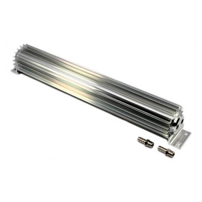 18" Finned Aluminum Double Pass Transmission Trans Cooler - Dual Line Universal