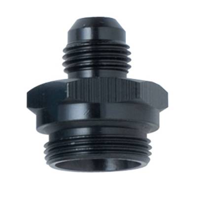 Fragola 491952-BL 6 AN to 7/8-20 Male Adapter-Dual Feed Fitting Black IMCA USRA