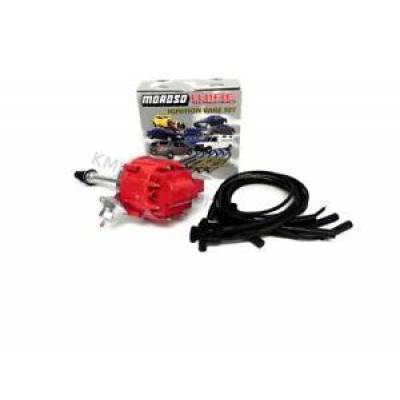 BBC Chevy 396 402 427 454 Red Cap HEI Distributor & Moroso OVC Spark Plug Wires