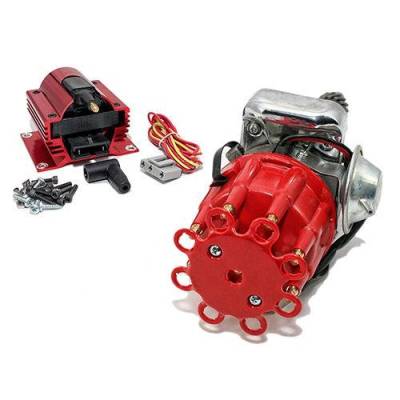 Ignition and Electrical - Distributors and Accessories - KMJ Performance Parts - 289 302 V8 Small Block Ford Ready to Run Electronic Distributor w/ Super Coil