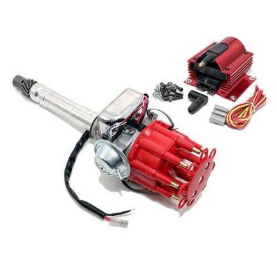 Ignition and Electrical - Distributors and Accessories - KMJ Performance Parts - 350 454 SBC BBC Small & Big Block Chevy Electronic Distributor w/ Super Coil