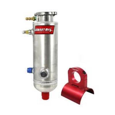 Sweet Mfg Pressurized Power Steering 7"; Reservoir Tank & Bracket Kit