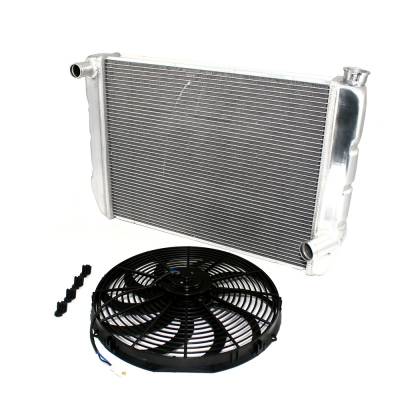 Heating and Cooling - Electric Fans - KMJ Performance Parts - High Performance 29"; x 19"; Universal Aluminum Radiator & 16"; Electric Fan Combo