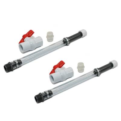 KMJ Performance Parts - 2 VP Racing One Pair Deluxe Filler Hose Race Jug With Ball Valve Shut Offs