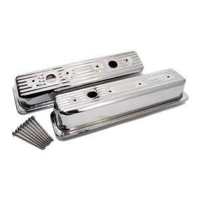 1987-00 SBC Chevy GMC Chrome Centerbolt Valve Covers Tall Style 5.0 305 5.7 350
