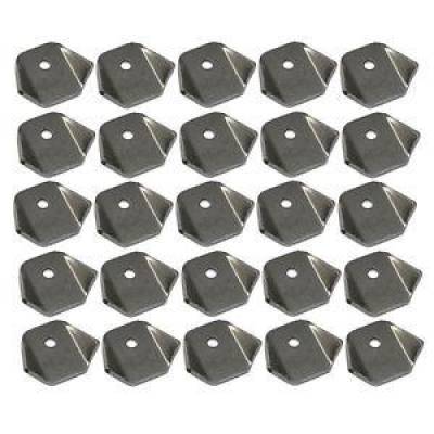 25 Pack Chassis Mounting Trick Tab 1/8"; Thick Steel 1/4"; Mounting Hole Weldable