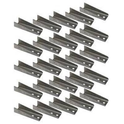 25 Pack Chassis Mounting Tabs 4-3/4"; Long Fuel Cell Bracket .085"; Steel Weldable