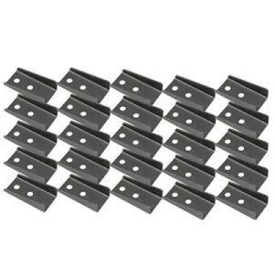 25 Pack Chassis Mounting Tabs 3"; Long Fuel Cell Bracket .085"; Steel Weldable