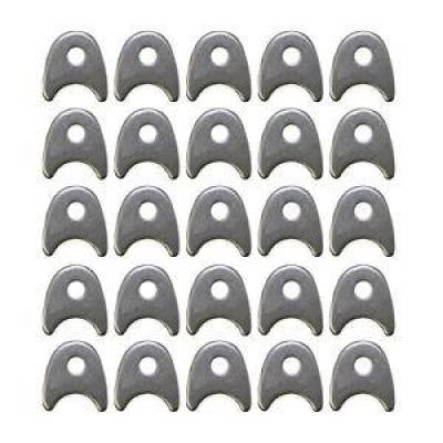 25 Pack Chassis Radius Tabs Bracket 1/8"; Steel Weldable 3/8"; Hole 1-3/8 Wide