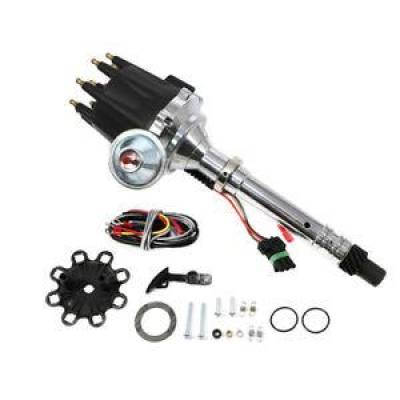 Ignition and Electrical - Distributors and Accessories - KMJ Performance Parts - ProBillet SBC BBC Chevy 350 400 427 454 Distributor Ready to Run Small Black Cap