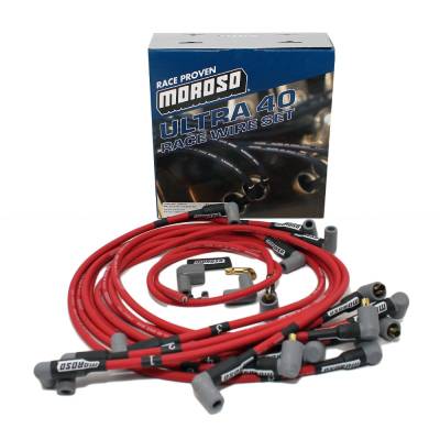 Moroso 73685 Ultra 40 Spark Plug Wires SBC Chevy 327 350 383 400 Non-HEI Delco