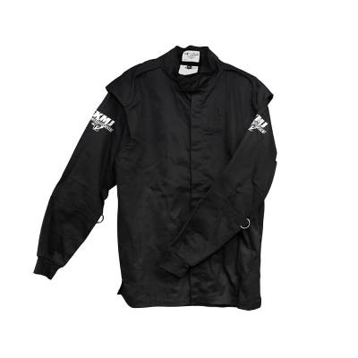 Velocita - Velocita SJ4 Medium Black Single Layer Pro Logo Fire Suit Jacket SFI 3.2A/1