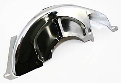 Assault Racing Products - GM Turbo 350 400 Chrome Flexplate Flywheel Cover GM TH350 TH400 Dust Shield - Image 1