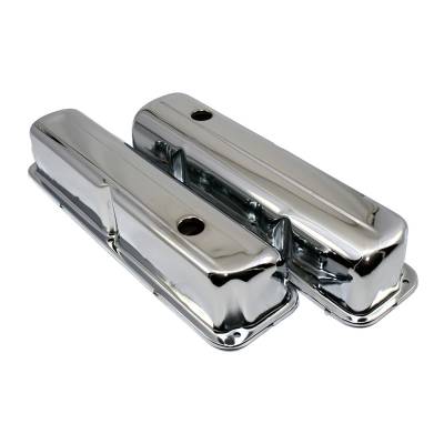 1957-1976 Ford FE Chrome Plated Valve Covers - 352 390 406 427 428 Big Block