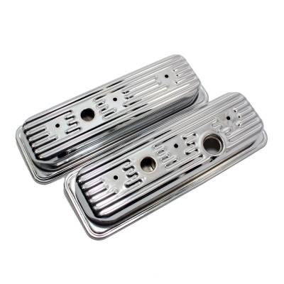 85-93 Chevy 4.3L V6 V-6 Chrome Plated Steel Valve Covers S10 Blazer C1500 K1500