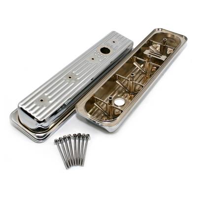 Assault Racing Products - 87-00 SBC Chevy Chrome Centerbolt Valve Covers - Factory Style 5.0 305 5.7 350 - Image 3