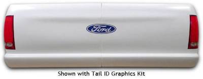 2002 FORD F-150 TAIL PIECE - WHITE