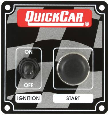 Gauges - Switches and Switch Panels  - Quick Car - QuickCar 50-102 Ignition Control Switch Panel Starter Button IMCA Sport Mod