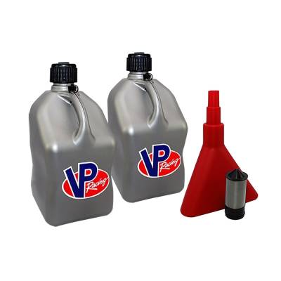 Fuel Components - Fuel Jugs and Funnels  - VP Racing Fuels - VP Fuel 2 Pack  5 Gallon Race Fuel Can W/ Fuel Funnel-Filter