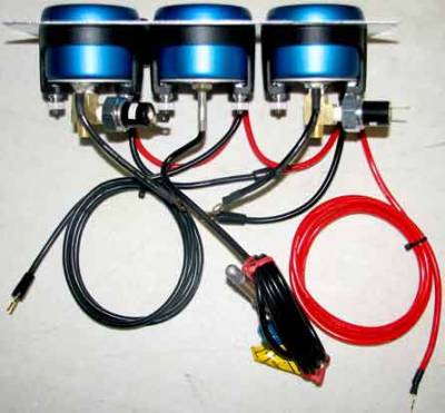 Quick Car - QuickCar 61-0621 Autometer Ultra Nite 3 Gauge Panel Oil Pressure Water Temp Fuel - Image 2