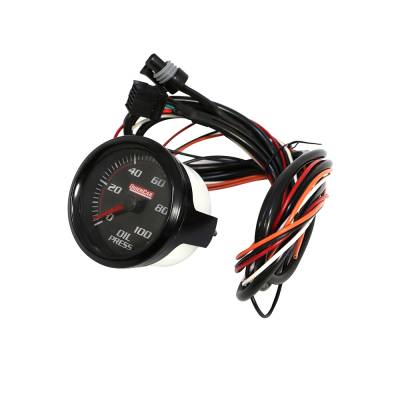 Quick Car - QuickCar 63-003 Redline LED Lit Black Face Digital Oil Pressure Gauge - Image 3